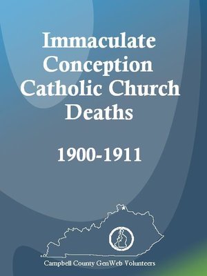 cover image of Immaculate Conception Catholic Church Deaths, 1900-1911